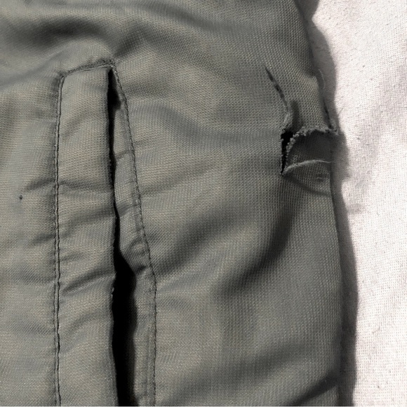 Old Navy Winter Hooded Puffer Coat Full Zip & Buttons Size M(8) Teal Blue/Grey - Picture 9 of 10